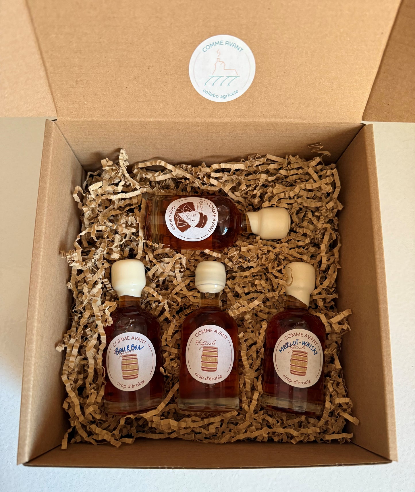 Assortiment de 5 sirops d'érable (50ml) - mignonettes