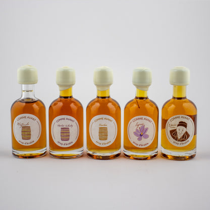 Assortiment de 5 sirops d'érable (50ml) - mignonettes