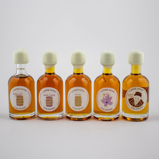 Assortiment de 5 sirops d'érable (50ml) - mignonettes