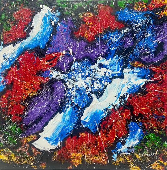 Tableau de l'artiste peintre Doris Chassé - Sortir du noir